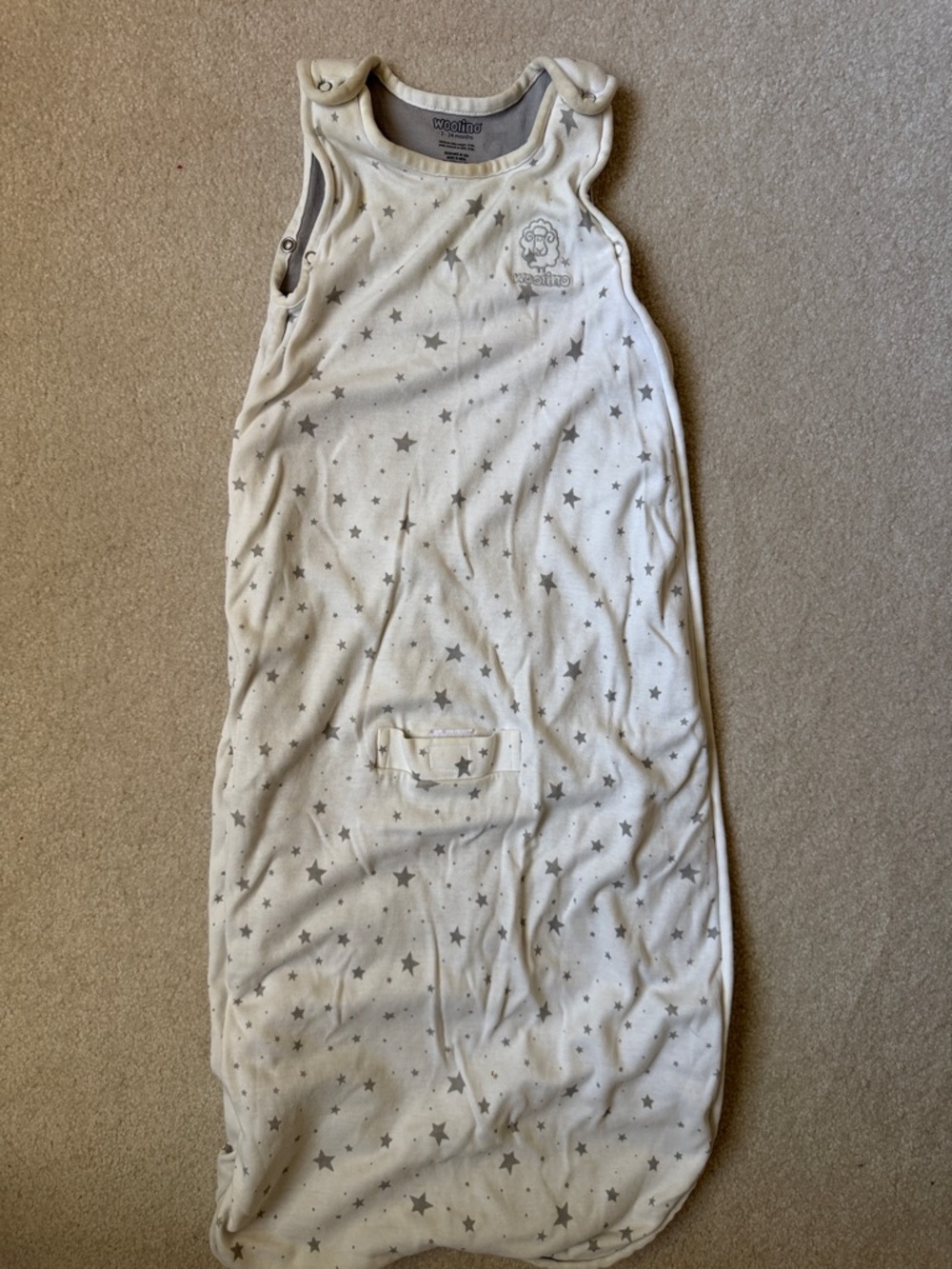 Woolino 4 Season Merino Wool and Organic Cotton Sleeping Bag -  
(2-24 Months)